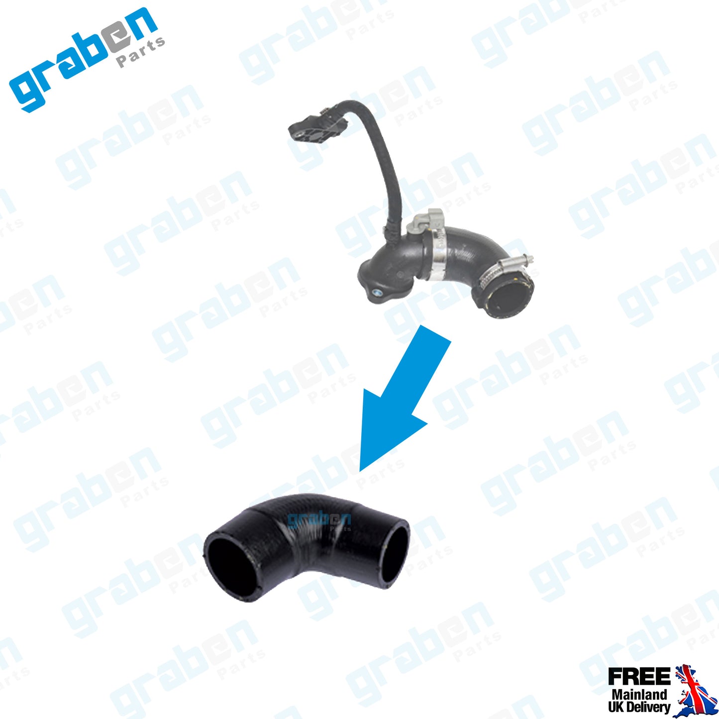 GrabenParts_Turbo Intercooler Hose For Renault Clio II / Clio III 1.5 Dci 8200715610