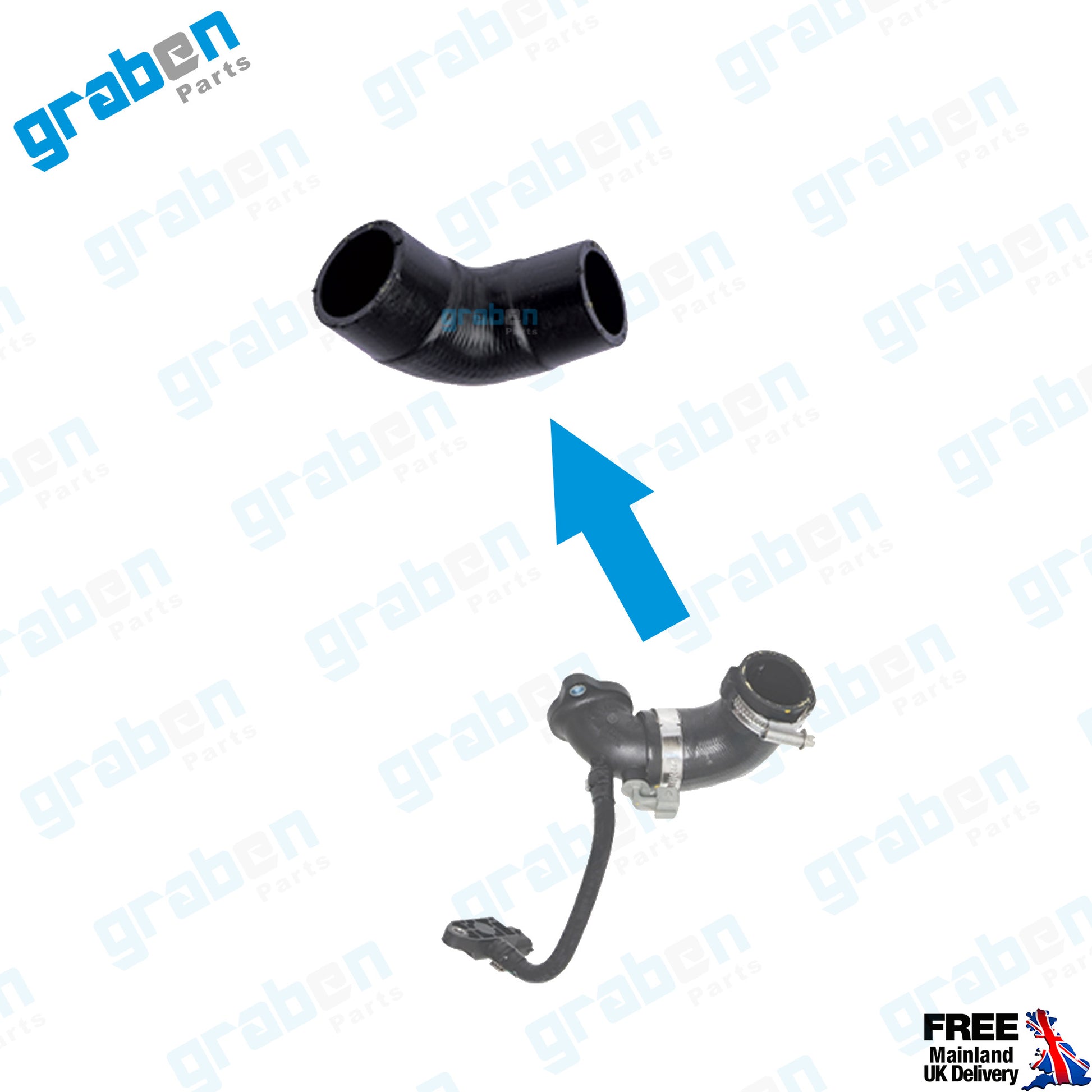GrabenParts_Turbo Intercooler Hose For Renault Clio II / Clio III 1.5 Dci 8200715610