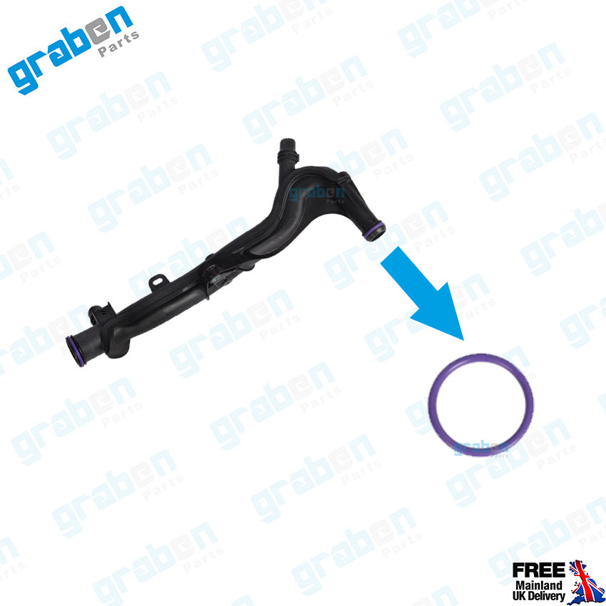 Grabenparts_Cooling / Recirculation Pipe Gasket For Peugeot / Citroen 1.2 Engines 9832143980_