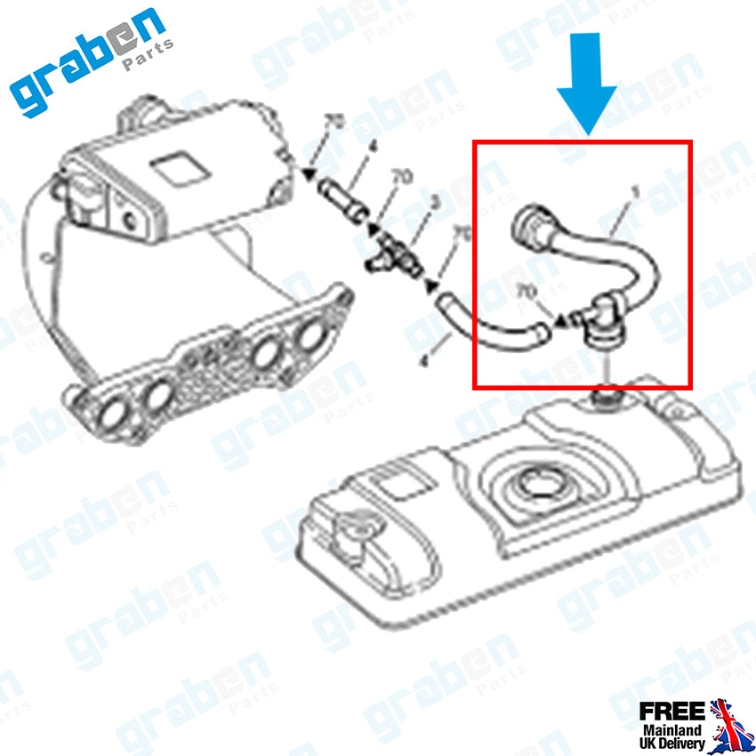 Grabenparts_Engine/ Crankcase Ventilation Hose For Peugeot 206 / Citroen Xsara 1.6 1192.Q7_