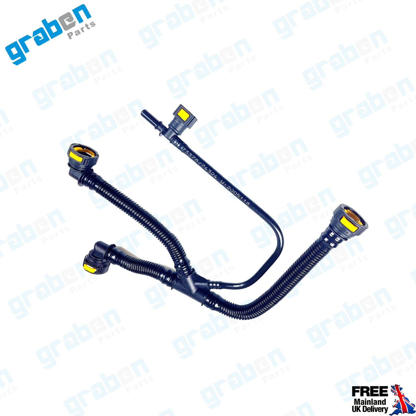 Grabenparts_Engine/ Crankcase Ventilation Hose For Peugeot / Citroen 1.6 16V 2001-17 1192.WO_