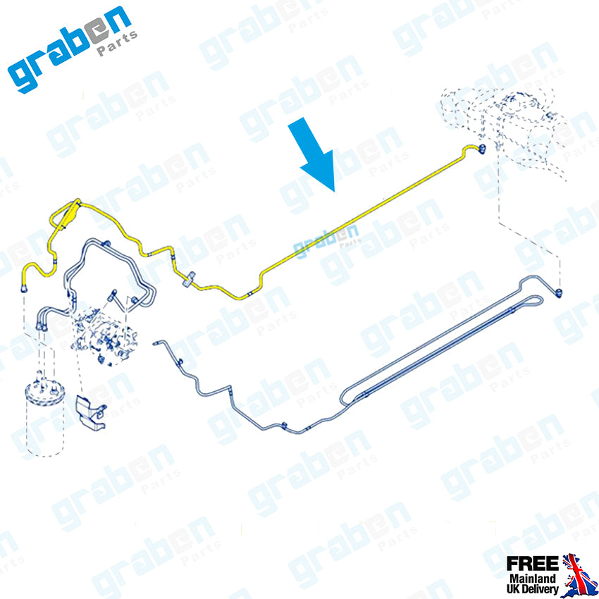Grabenparts_Fuel Pipe For Dacia Duster 1.5 Dci 2010-2018 175060064R 175062343R_