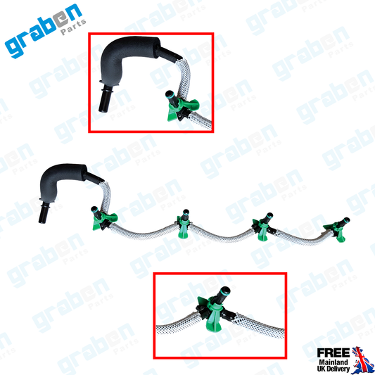 Grabenparts_Injector Leak-Off Return Pipe For Peugeot 207 / 208 / 308 1.4 / 1.6 HDI 1574.JK_