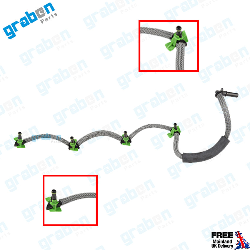 Grabenparts_Injector Leak Off Return Pipe For Citroën Berlingo / Partner 1.6 HDI 9676245280_