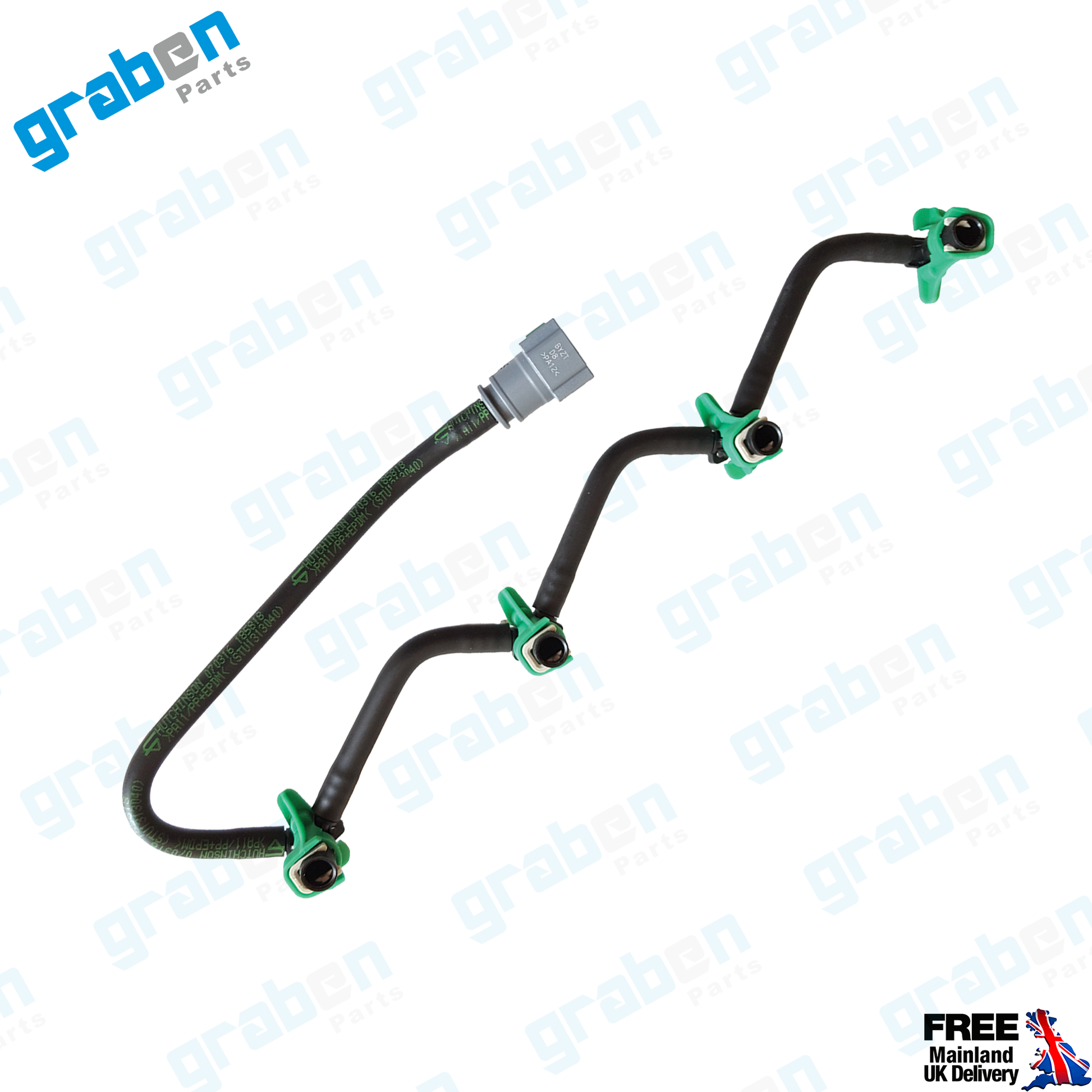 Grabenparts_Injector Leak Off Return Pipe For Focus III / Transit Connect 1.6 TDCI AV6Q9K022AB 1746271_