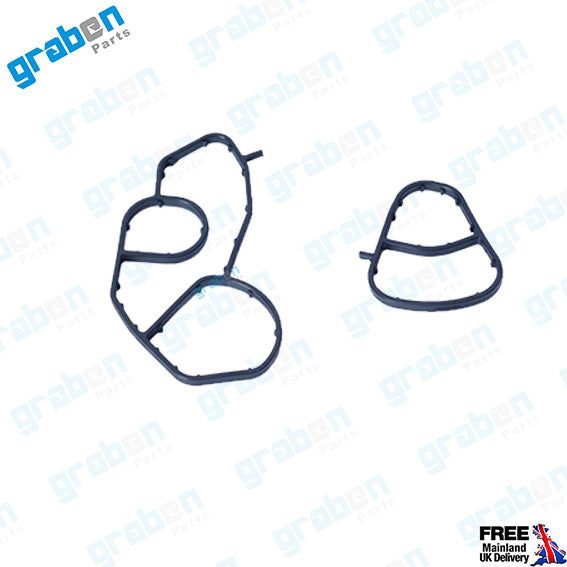Grabenparts_Oil Filter Gaskets For Peugeot / Citroen 1.6 HDI / Ford 1.6 TDCI 1103.S0 1145946_