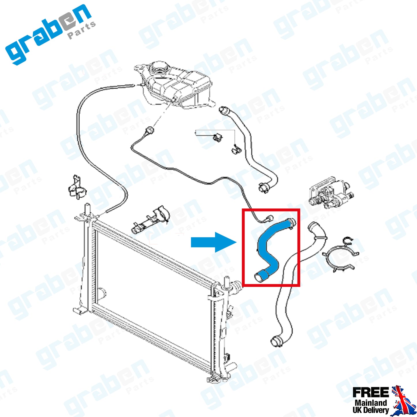 Grabenparts_Radiator_Upper_Hose_For_Ford_Fiesta_V_Fusion_1.4_TDCI_2001-2012_2S6H8B274BB_montaj_19724_p3