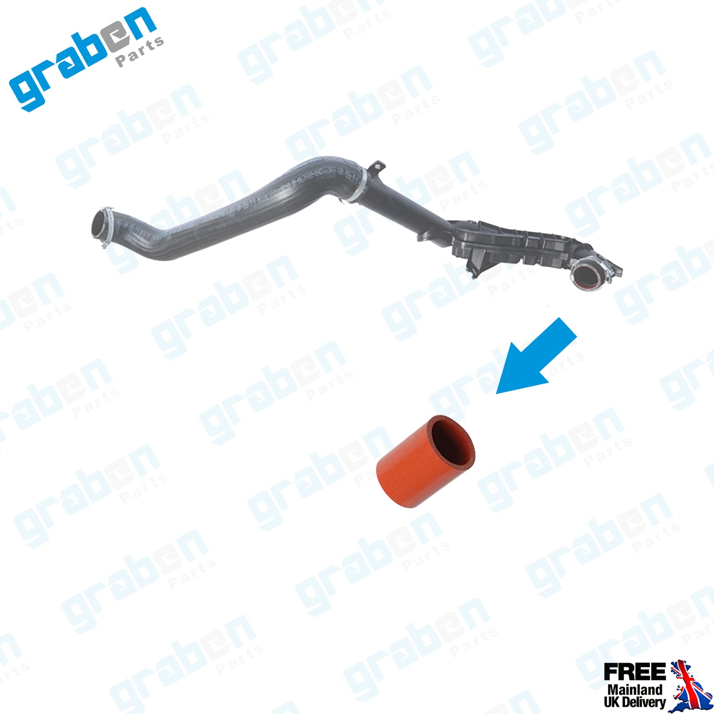 Grabenparts_Turbo Intercooler Hose For Ford Mondeo MK4 / Galaxy 2.0 TDCi 6G916K683AG 1490848_