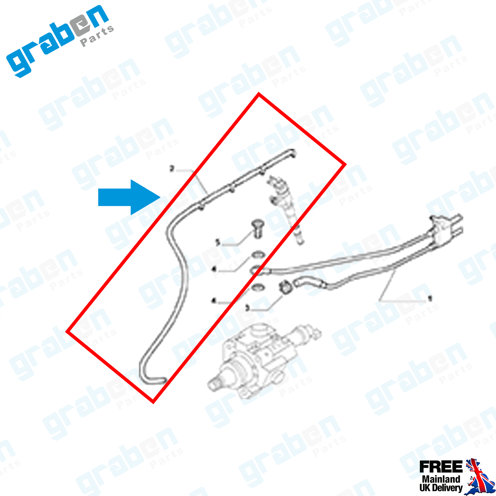 INJECTOR LEAK-OFF RETURN PIPE FOR FIAT DUCATO IVECO DAILY 2.3 JTD 500392262