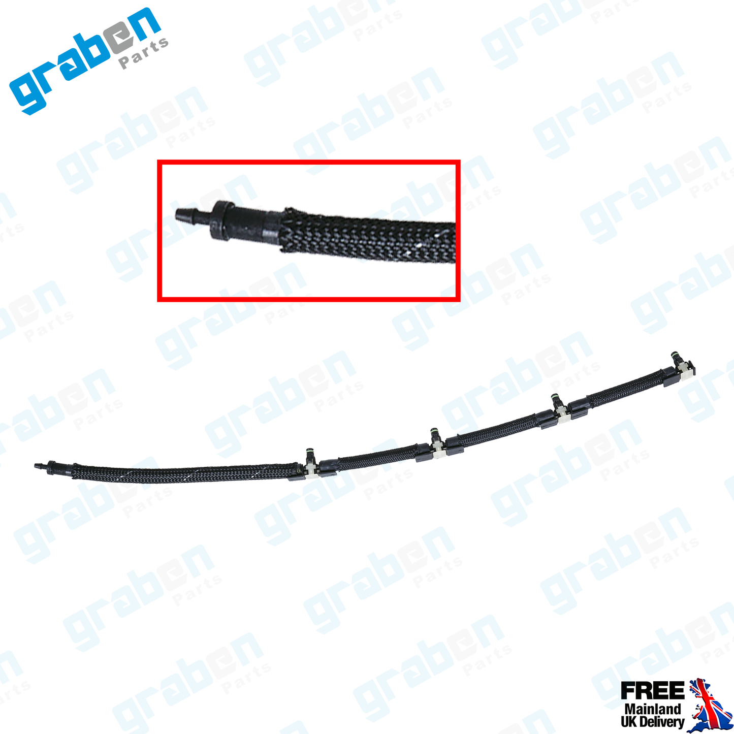 INJECTOR LEAK-OFF RETURN PIPE FOR VOLKSWAGEN / AUDI / SEAT / SKODA 2.0 TDI 03L130235N