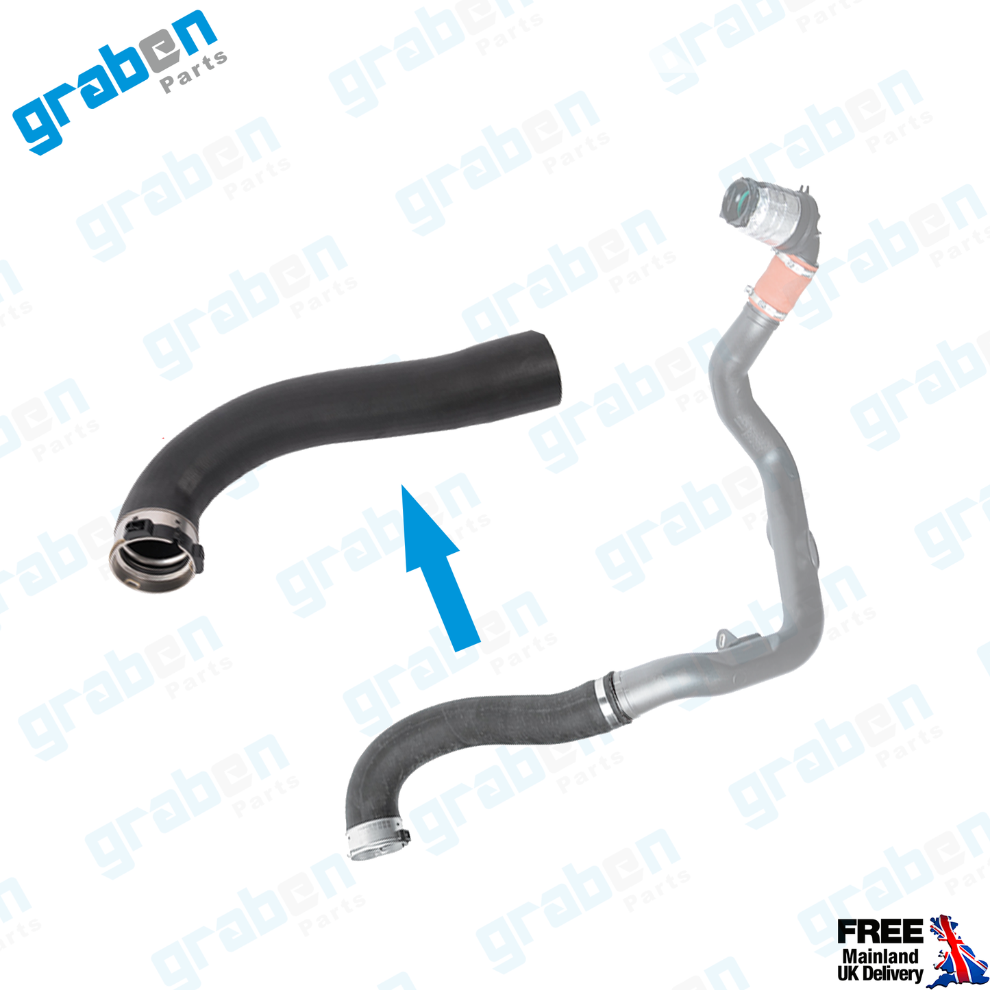INTERCOOLER TURBO HOSE FOR RENAULT MASTER III 2.3 DCI OPEL VAUXHALL MOVANO 2.3 CDTI 
8200730589 8200730576
4421018 GM 93168789 144601765R