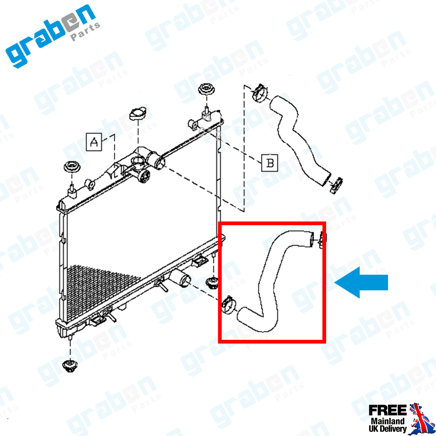 LOWER RADIATOR HOSE PIPE FOR NISSAN JUKE 1.6 215031KC1A