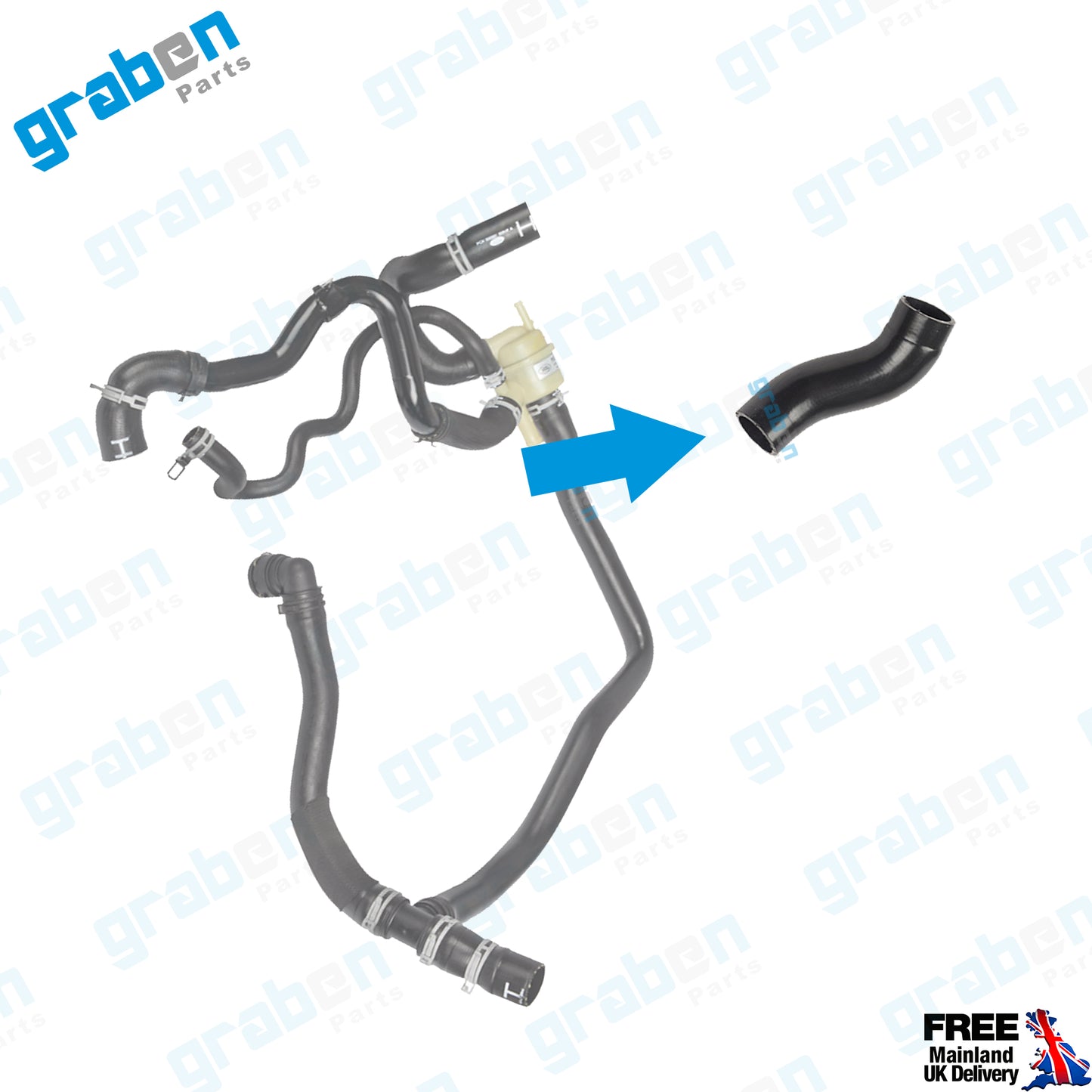THERMOSTAT HOSE FOR LAND ROVER DISCOVERY III - IV/ RANGE ROVER SPORT PEL500310 PCH500111 5H228B514AB