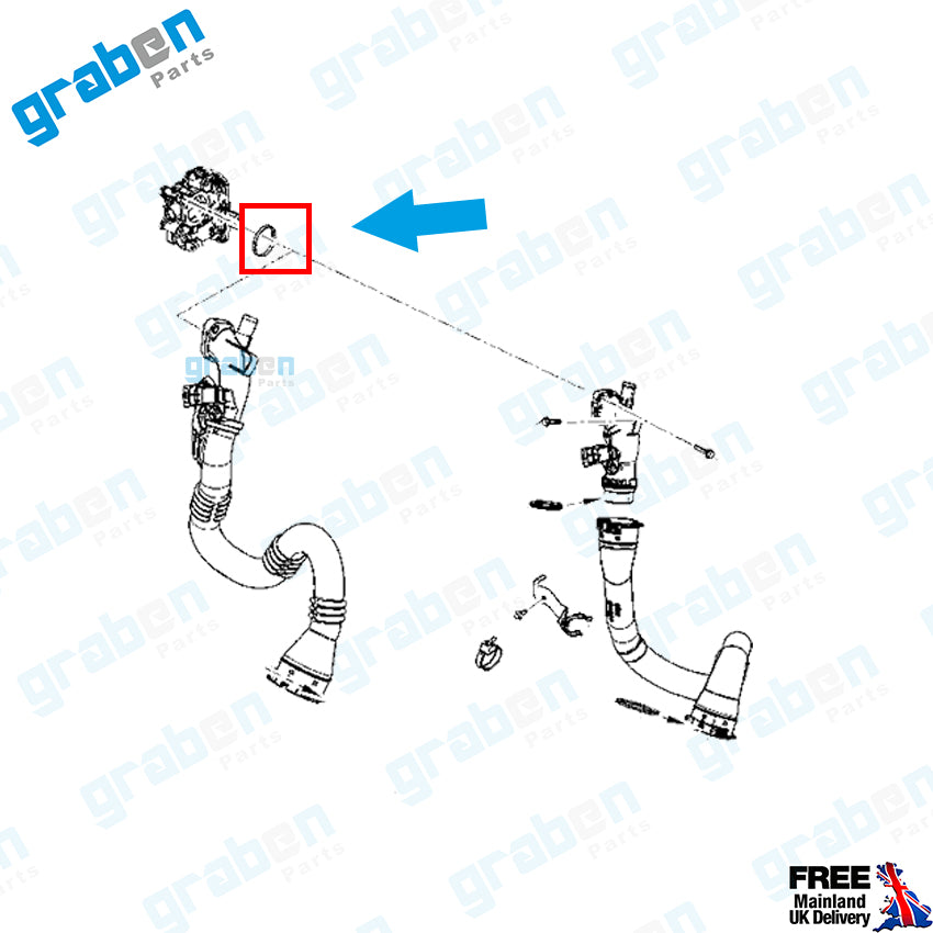 TURBO PIPE GASKET SEAL FOR RENAULT DACIA MERCEDES NISSAN 144652865R 1407900QAA 4159970345