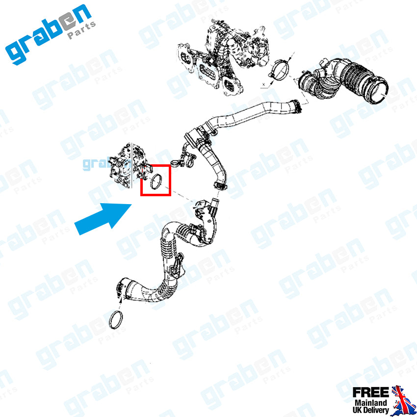 TURBO PIPE GASKET SEAL FOR RENAULT DACIA MERCEDES NISSAN 144652865R 1407900QAA 4159970345