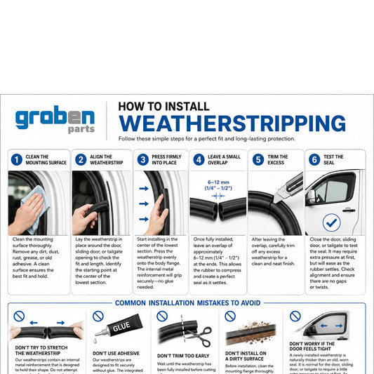 How to Install Automotive Weatherstripping: A Step-by-Step Guide