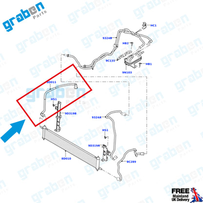 FUEL PIPE FOR LAND ROVER RANGE ROVER IV / ROVER SPORT II 3.0 DIESEL LR062093