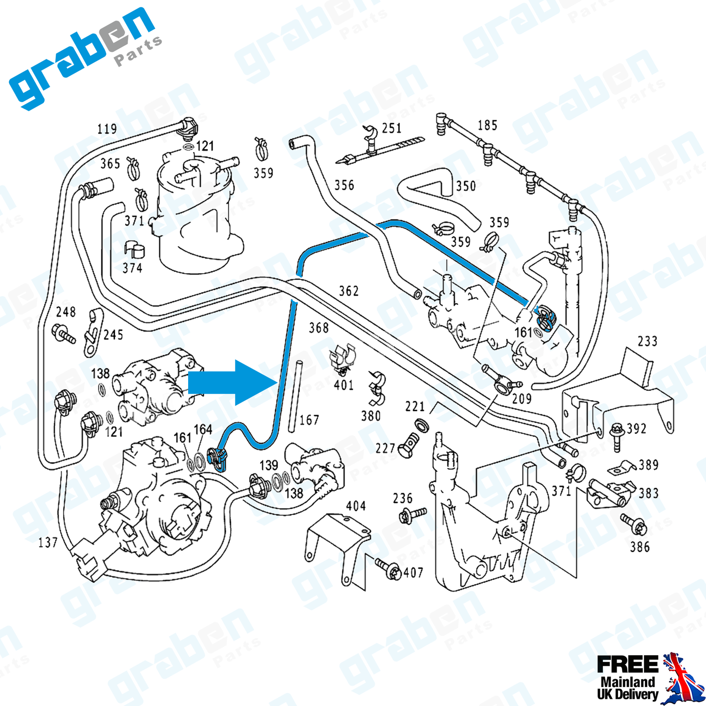 FUEL PIPE FOR MERCEDES SPRINTER A6110702932