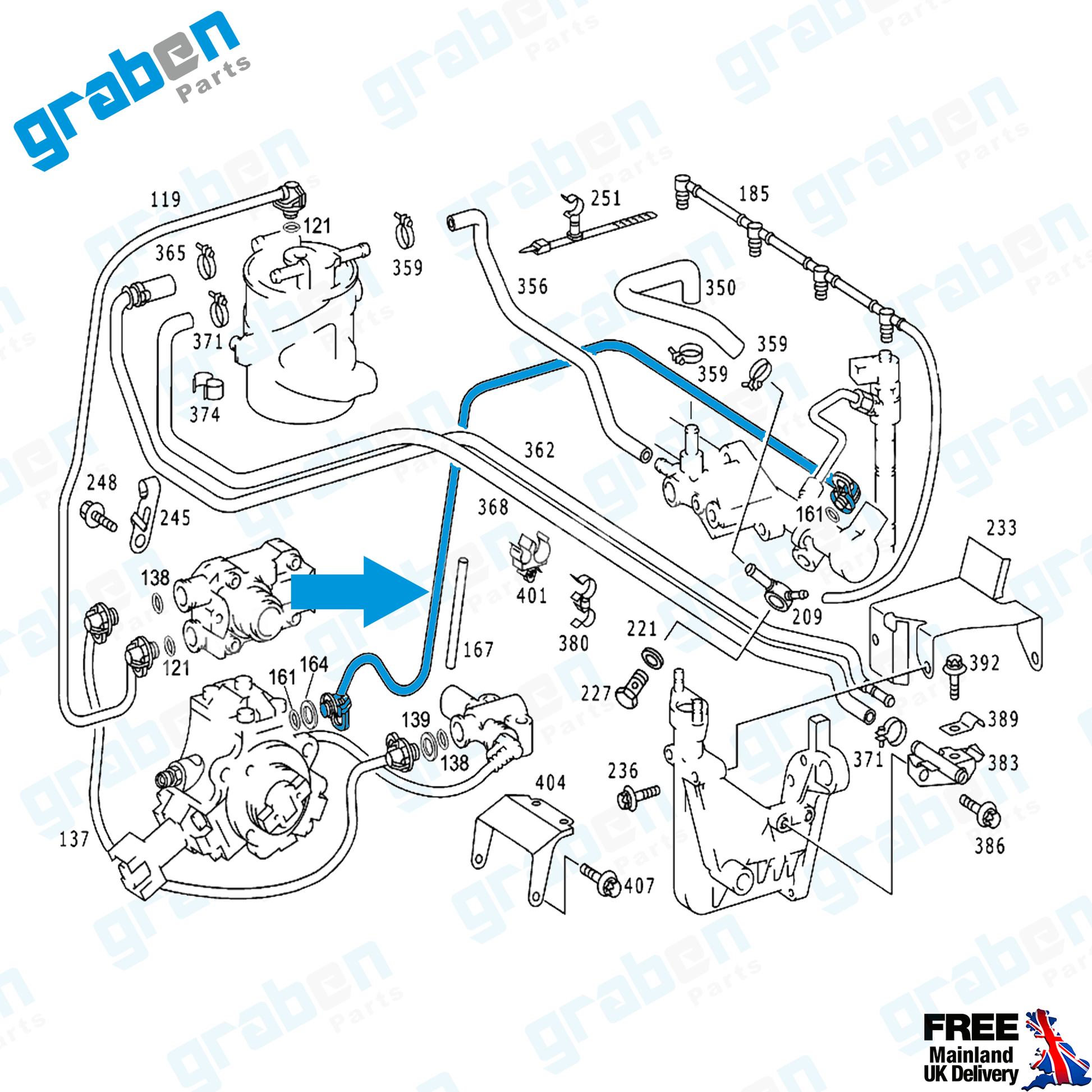 FUEL PIPE FOR MERCEDES SPRINTER A6110702932