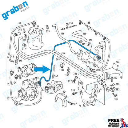 FUEL PIPE FOR MERCEDES SPRINTER A6110702932