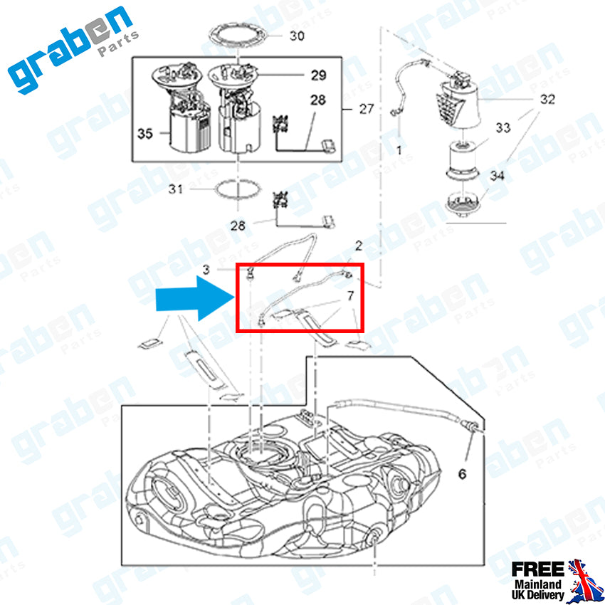 FUEL PIPE FOR VAUXHALL INSIGNIA A 1.6 CDTi 5820656 GM13251729 