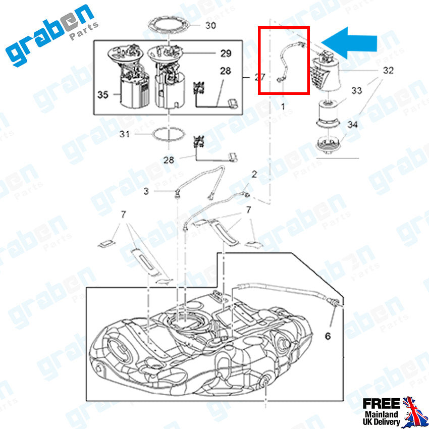 FUEL PIPE FOR VAUXHALL INSIGNIA A 2.0 CDTi 5820655 GM13251728