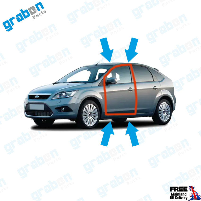 RIGHT / LEFT FRONT DOOR WEATHERSTRIP RUBBER SEAL FOR FORD FOCUS MK2 2005-2011