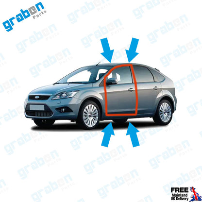 RIGHT / LEFT FRONT DOOR WEATHERSTRIP RUBBER SEAL FOR FORD FOCUS MK2 2005-2011