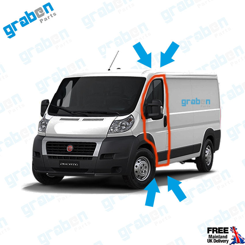 RH / LH FRONT DOOR DOOR WEATHERSTRIP RUBBER SEAL FOR FIAT DUCATO, CITROEN RELAY, PEUGEOT BOXER 2006+