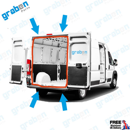 REAR LOADING DOOR WEATHERSTRIP RUBBER SEAL FOR FIAT DUCATO, CITROEN RELAY, PEUGEOT BOXER 2006-2014