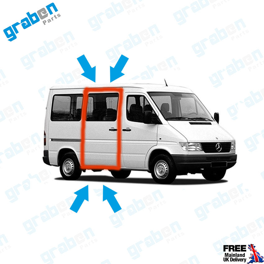 RH / LH SLIDING DOOR WEATHERSTRIP RUBBER SEAL FOR MERCEDES SPRINTER MK1 , VOLKSWAGEN LT MK2 96-2006