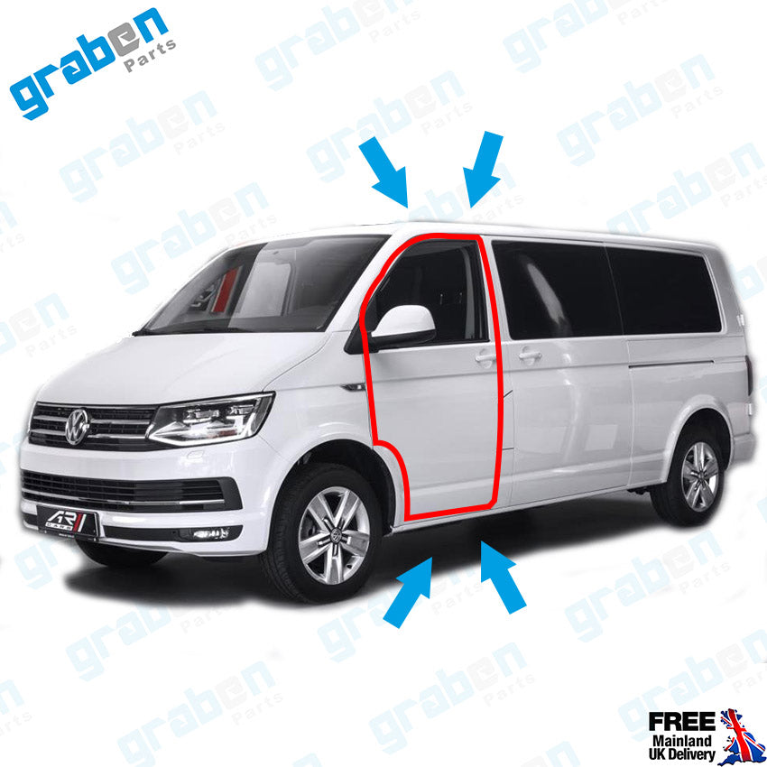 RIGHT FRONT DOOR WEATHERSTRIP RUBBER SEAL FOR VOLKSWAGEN TRANSPORTER T5 / T6 2003+