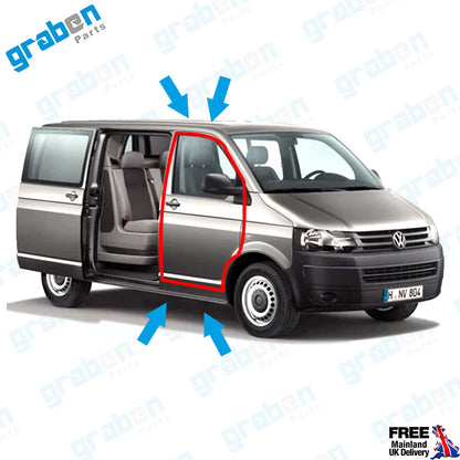 RIGHT FRONT DOOR WEATHERSTRIP RUBBER SEAL FOR VOLKSWAGEN TRANSPORTER T5 / T6 2003+