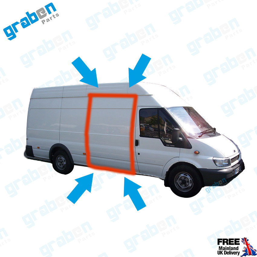 RH / LH SLIDING DOOR WEATHERSTRIP RUBBER SEAL FOR FORD TRANSIT MK6 / MK7 2000-2014 JUMBO