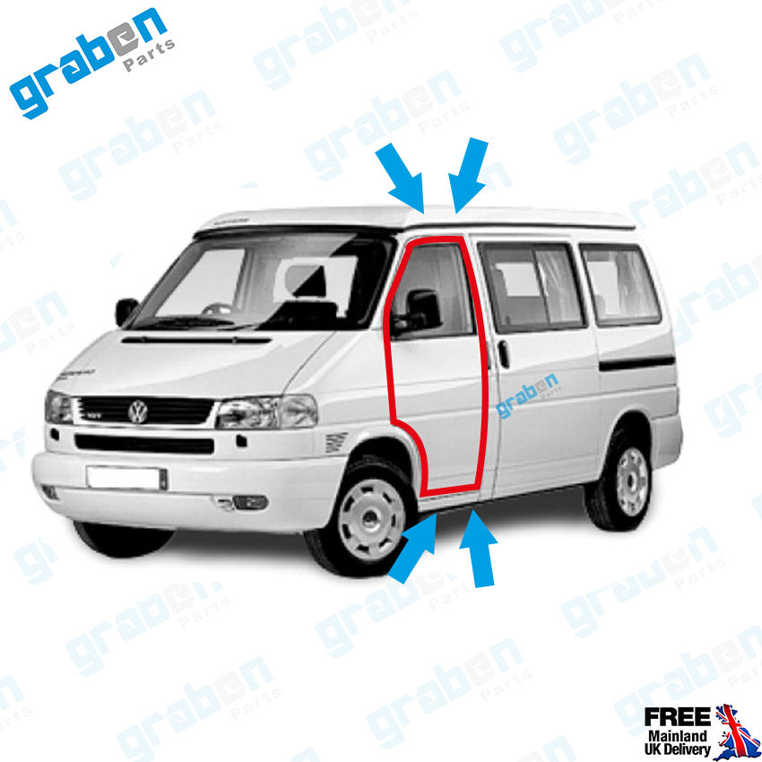 FRONT RIGHT DOOR WEATHERSTRIP RUBBER SEAL FOR VOLKSWAGEN TRANSPORTER T4 (MK4) 1990-2003
