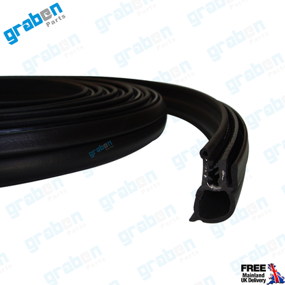 REAR LOADING DOOR WEATHERSTRIP RUBBER SEAL FOR VOLKSWAGEN TRANSPORTER T5 / T6 2003+