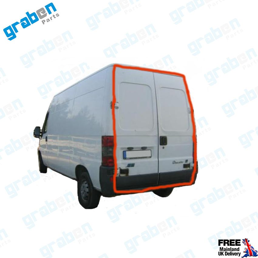 REAR LOADING DOOR WEATHERSTRIP RUBBER SEAL FOR FIAT DUCATO, CITROEN RELAY, PEUGEOT BOXER 1993-2006