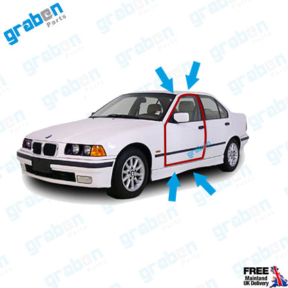 RH / LH FRONT DOOR WEATHERSTRIP RUBBER SEAL FOR BMW 3 SERIES 1991-2011