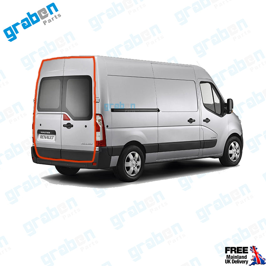REAR LOADING DOOR WEATHERSTRIP RUBBER SEAL FOR RENAULT MASTER MK3 2010+