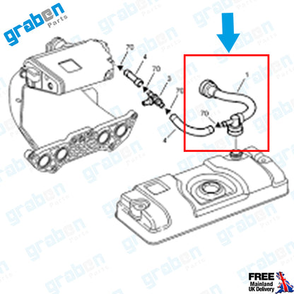 Grabenparts_Engine/ Crankcase Ventilation Hose For Peugeot 206 / Citroen Xsara 1.6 1192.Q7_