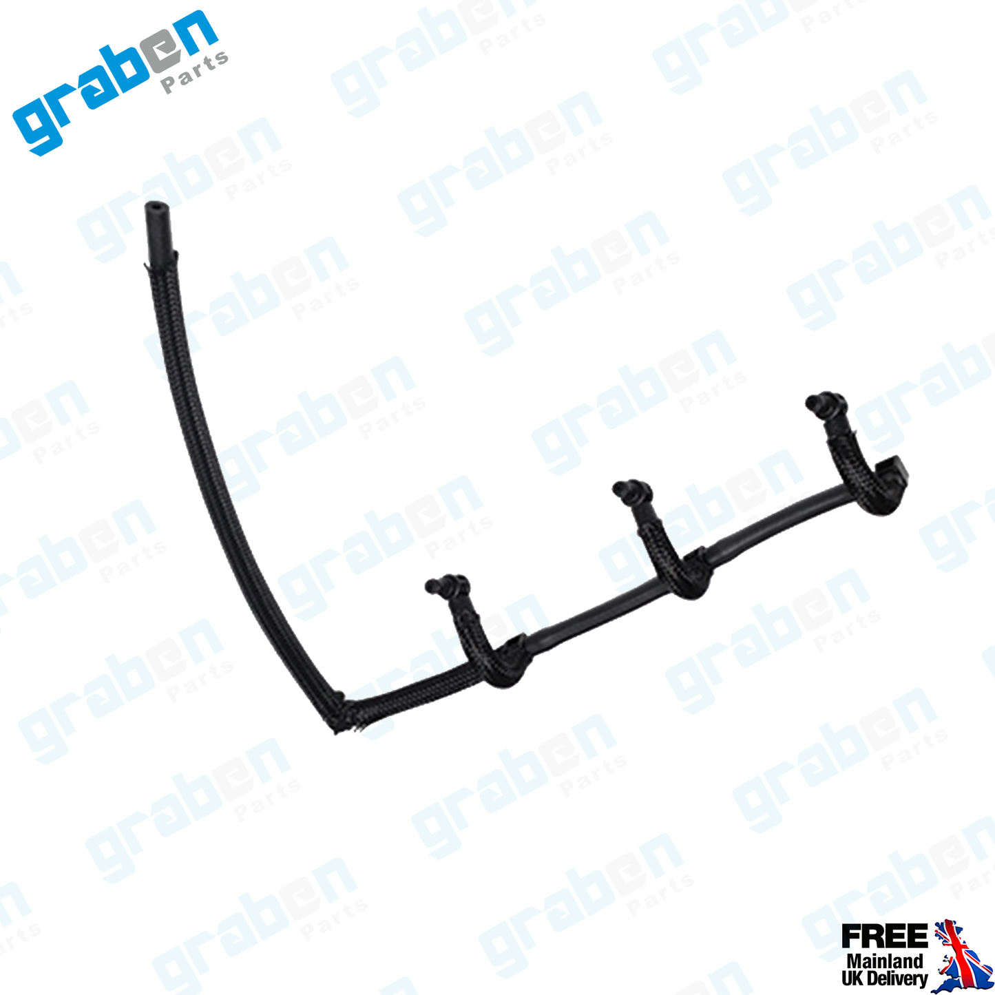 Grabenparts_Fuel Leak Off Pipe For Ford Focus II / C-Max 1.6 TDCI 2004+ 3M5Q9K022BC_