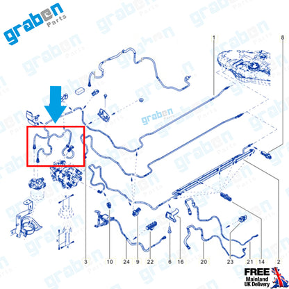 Grabenparts_Fuel Pipe For Dacia Dokker Dacia Logan II Dacia Sandero II 1.5 Dci 175061314R_