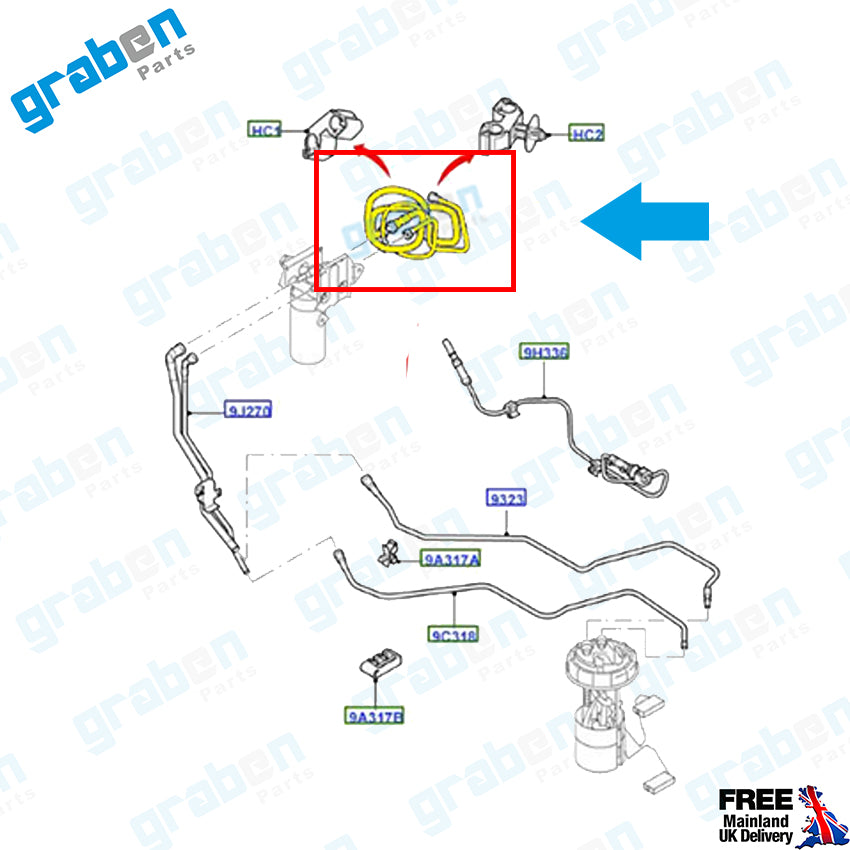 Grabenparts_Fuel Pipe For Ford Transit 2.2 Tdci 2006-2014 Tourneo Connect 6C119289AH 1676164