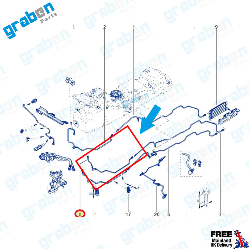Grabenparts_Fuel Pipe For Renault Master III Vauxhall Movano B 2.3 dCi 75124464R GM95515051_