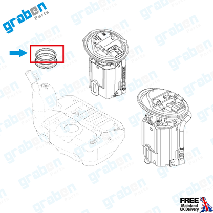 Grabenparts_Fuel Tank Grommet Seal For Vauxhall Astra G / Corsa C 2000+ 815910 , GM 9227607_