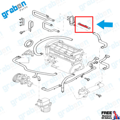 Grabenparts_Fuel Tank Ventilation Hose For Transit V184 / V347 2.2 / 2.4 TDCI YC159A174AB_
