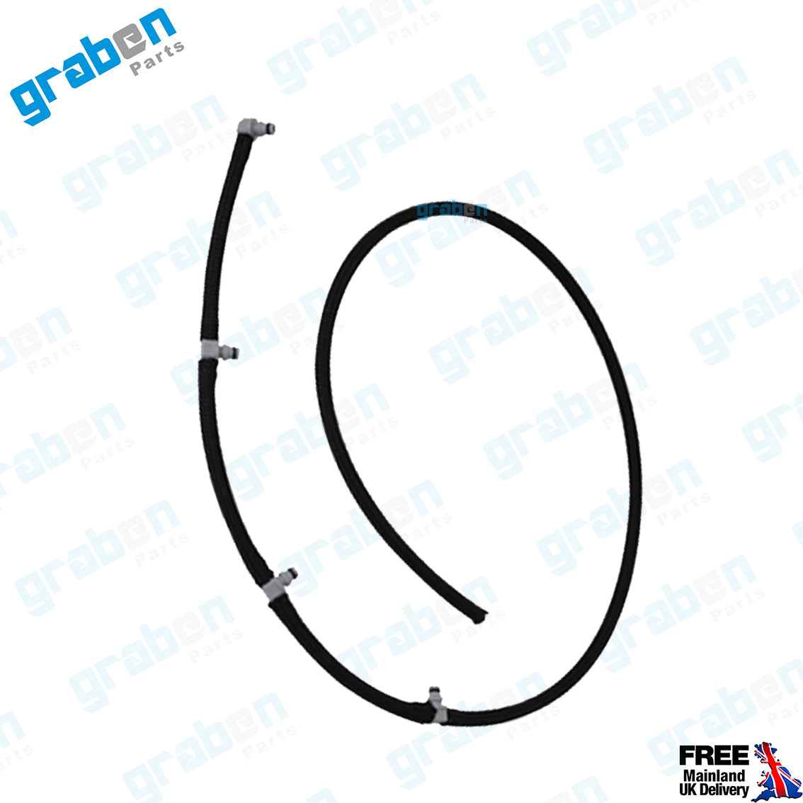 Grabenparts_Injector Leak-Off Return Pipe For Ducato / Boxer / Relay III 3.0 HDI 504384342_