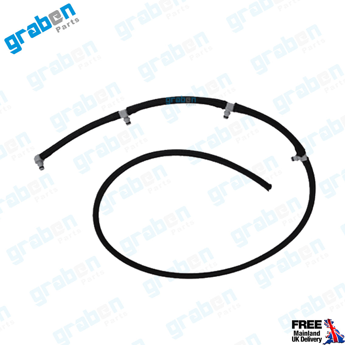 Grabenparts_Injector Leak-Off Return Pipe For Ducato / Boxer / Relay III 3.0 HDI 504384342_