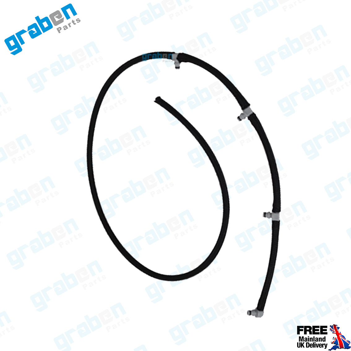 Grabenparts_Injector Leak-Off Return Pipe For Ducato / Boxer / Relay III 3.0 HDI 504384342_