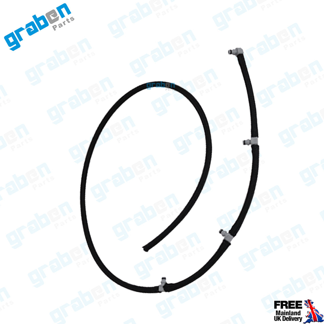 Grabenparts_Injector Leak-Off Return Pipe For Ducato / Boxer / Relay III 3.0 HDI 504384342_